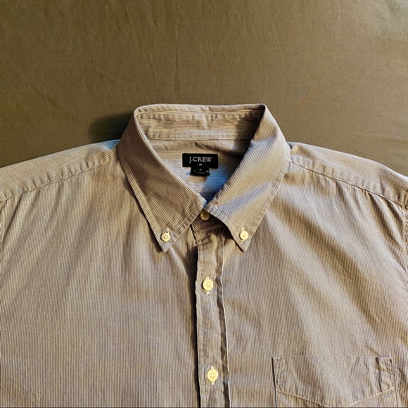 3x Blue J. Crew Button-Down Dress Shirts (LG) - Picture 3 of 8